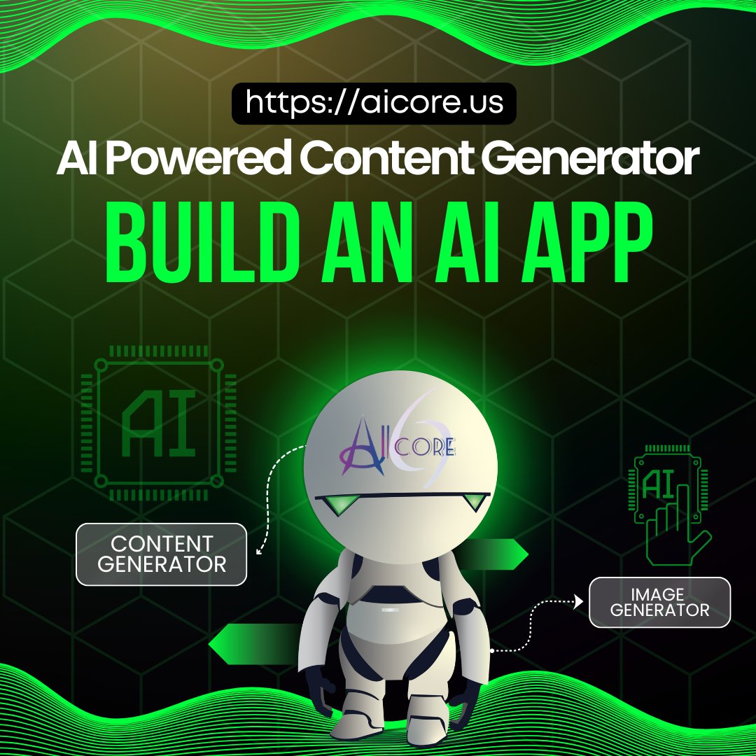 Aicoreus's tweet photo. Artificial Intelligence
Content Generator

Create unique and engaging content that will increase conversions and drive sales.
Get Started.

Visit us at -
🌐https://t.co/osjoIJdwmR

or email us at -
📧info@aicore.us

#ai #artificialintelligence #content #artificialintelligenceai https://t.co/yswx6rmnp8