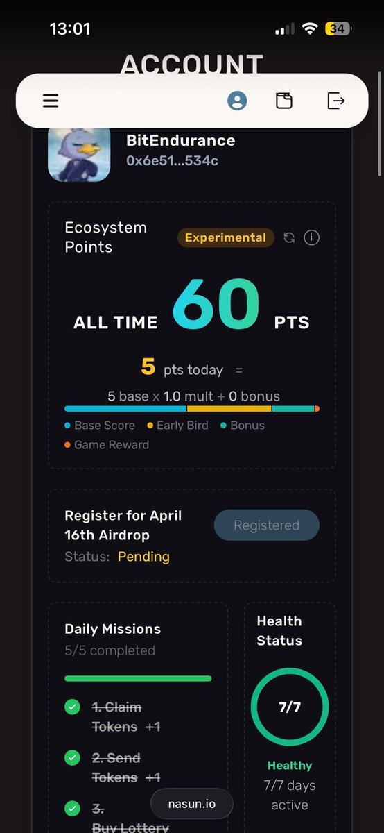 BitEndurance tweet media