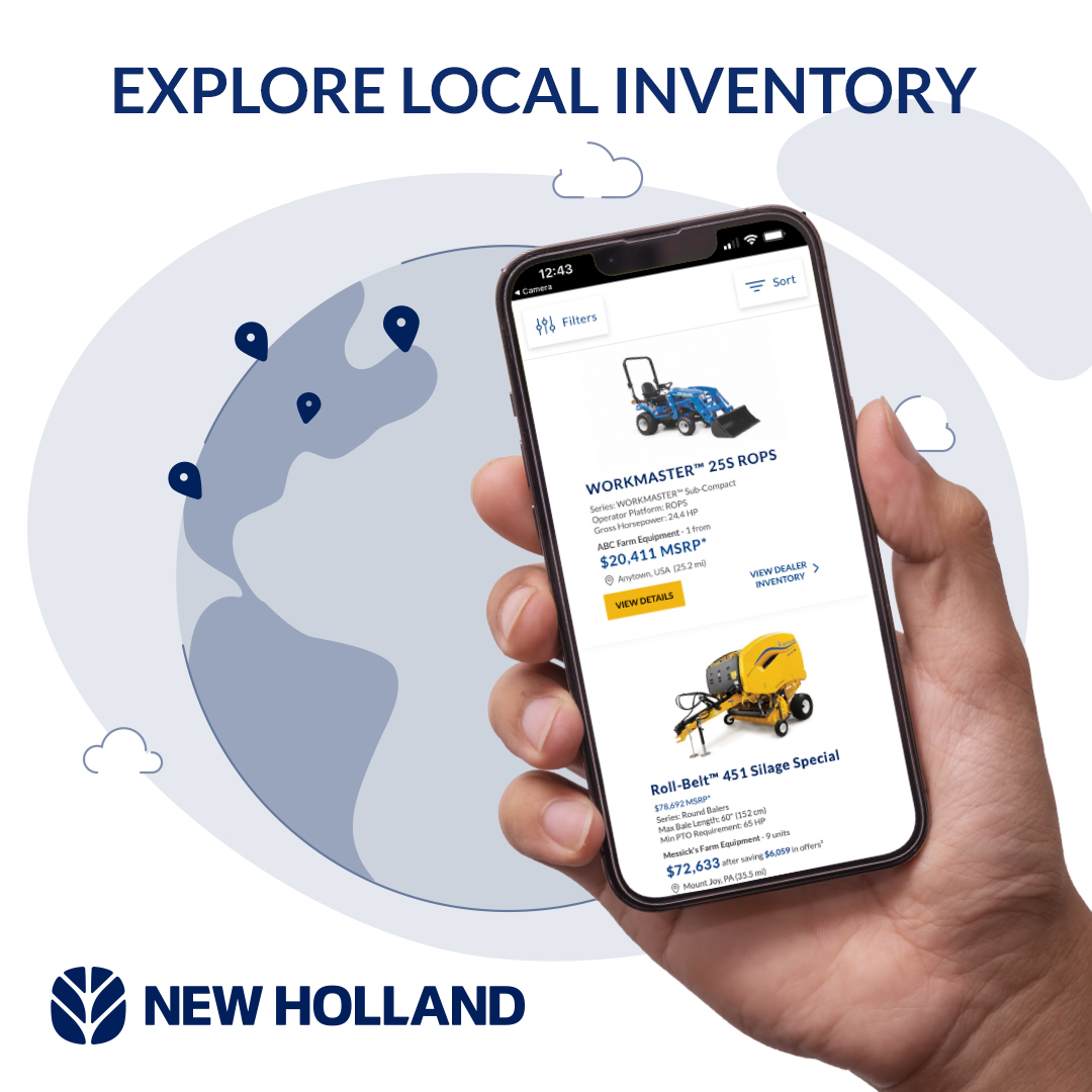 KLTractor's tweet photo. Shop Anywhere, Anytime. Your next machine is only one click away. Explore our live inventory from your phone, tablet, or computer - anytime, anywhere: https://t.co/zZ4Ev89ggD https://t.co/tP78IXw3be