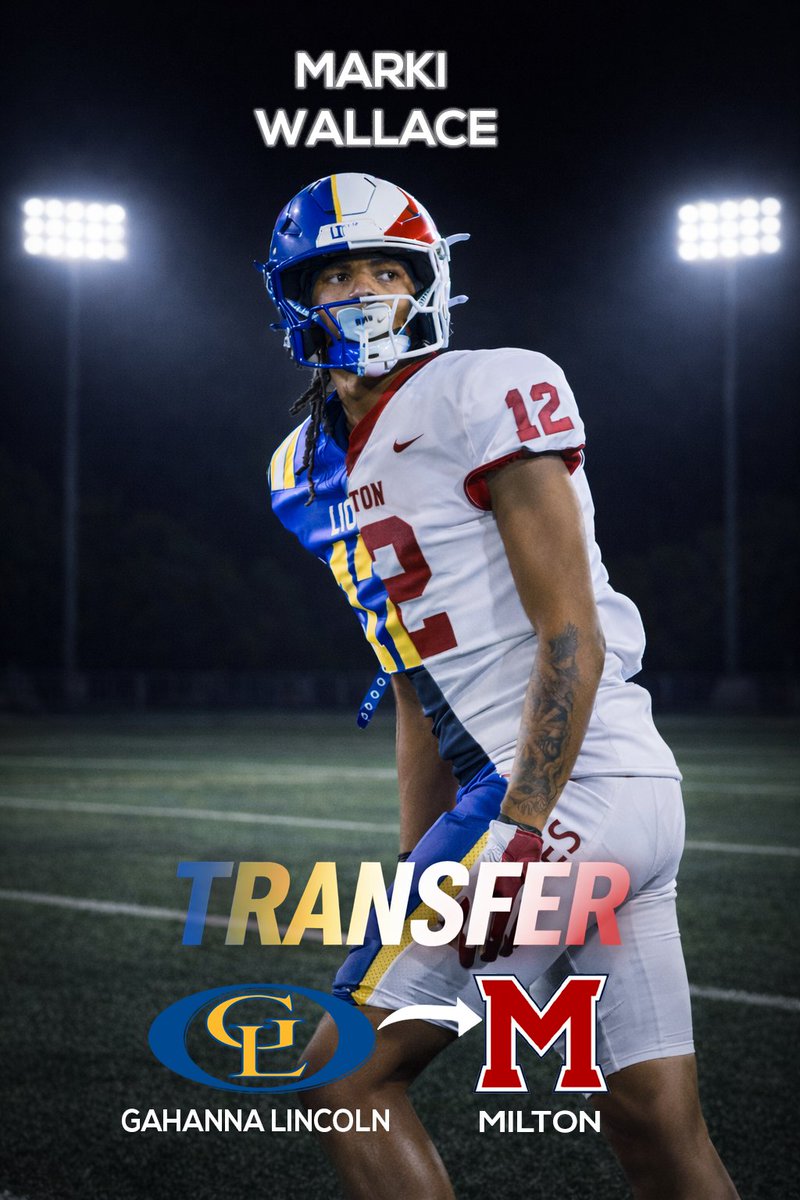 BREAKING NEWS! 
<a href="/Markigoingd1/">Marki Wallace</a> has transferred from Gahanna Lincoln to Milton HS (Georgia). Ranked as 1st team offense in Central Ohio by PrepRedZone, OCC - ALL CONF Honors, ALL DIST Honors, Ohio's BEST Up &amp; Coming prospect by 6 Star Football, Top WR's for '27 by PrepVarsity! 🔥