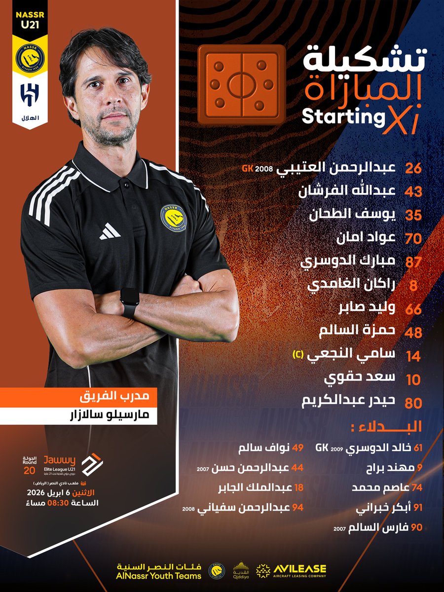 ألعاب النصر المختلفة و الفئات السنية tweet media