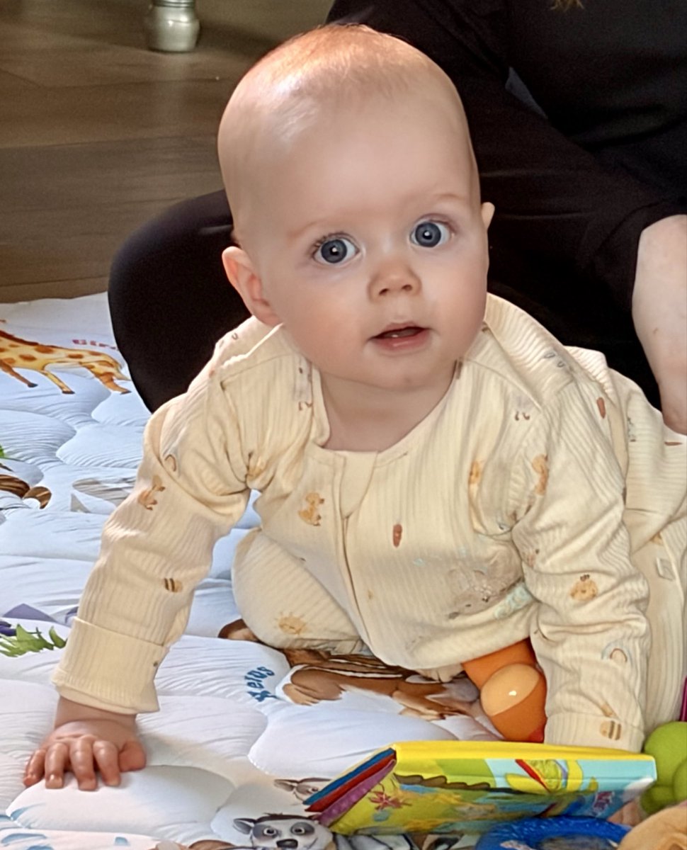 mlsc1973's tweet photo. What a lovely first Easter we have had with our beautiful Grandson Rowan 💙 https://t.co/Nkg8HKYHGP