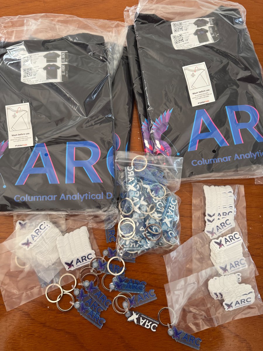 hectorivand's tweet image. We ship databases AND merch apparently.  
2 days until #Arc Cloud launches. basekick.net/cloud