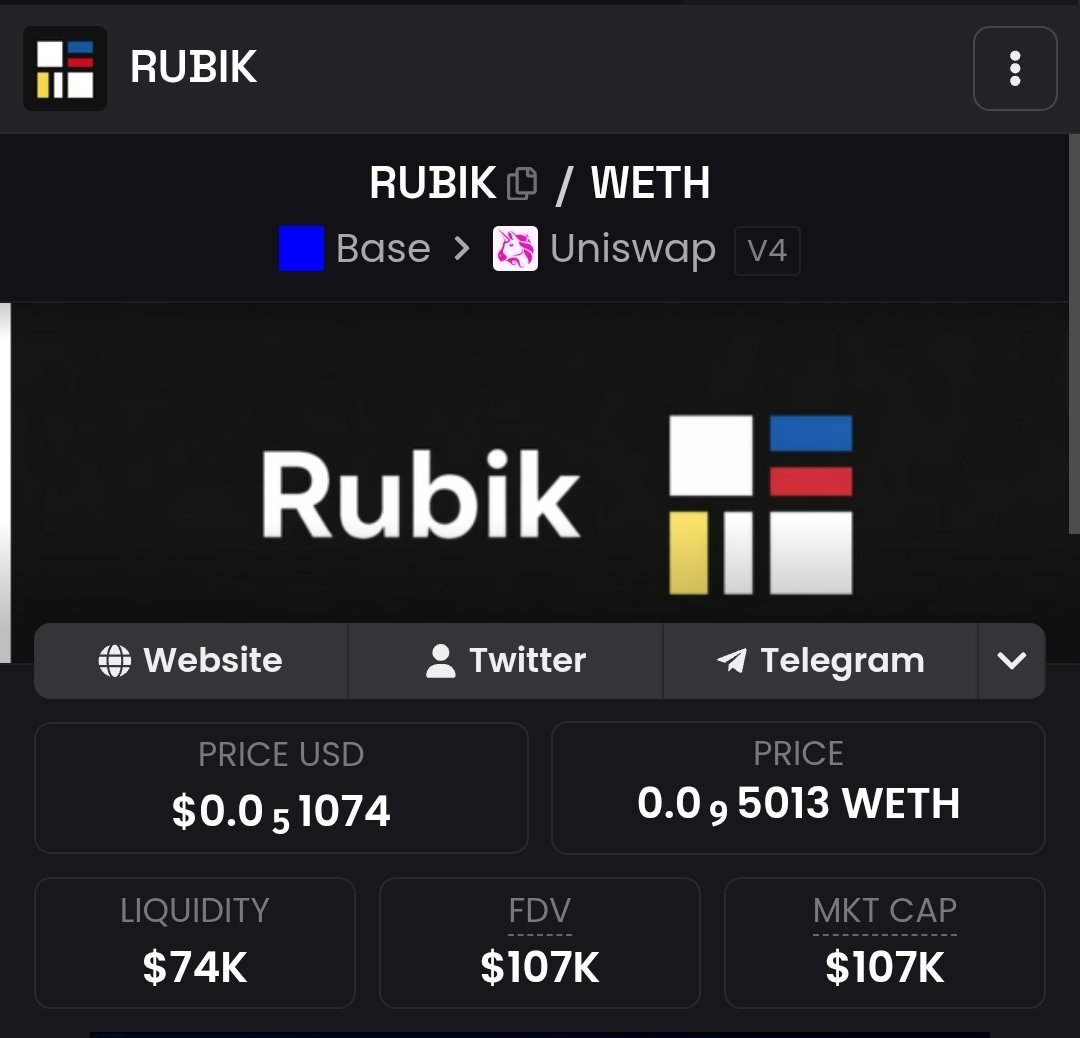 The_Pitch_Man's tweet image. #AGENT #CLANKER #AI 

$RUBIK

2X

58K MC 》》107K MC