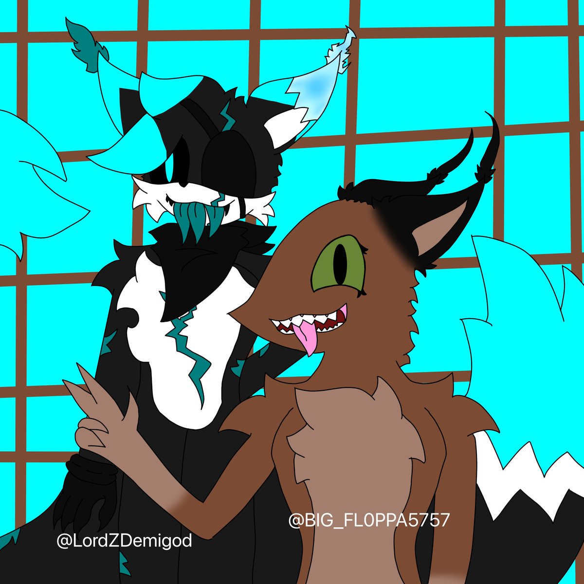 LordZDemigod's tweet photo. @BIG_FL0PPA5758 and Sarky being silly! :P https://t.co/tSEK74xVhm