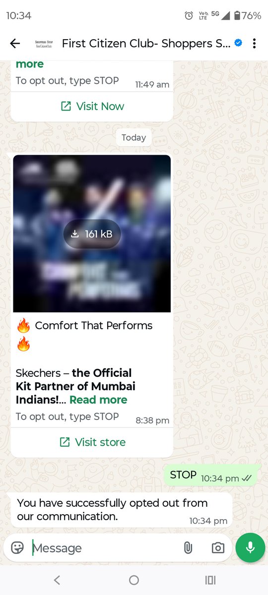 Ashishpoddar200's tweet photo. Look at @shoppersstop and their communication preferences, even after explicitly saying no https://t.co/1UV5E7fQCy