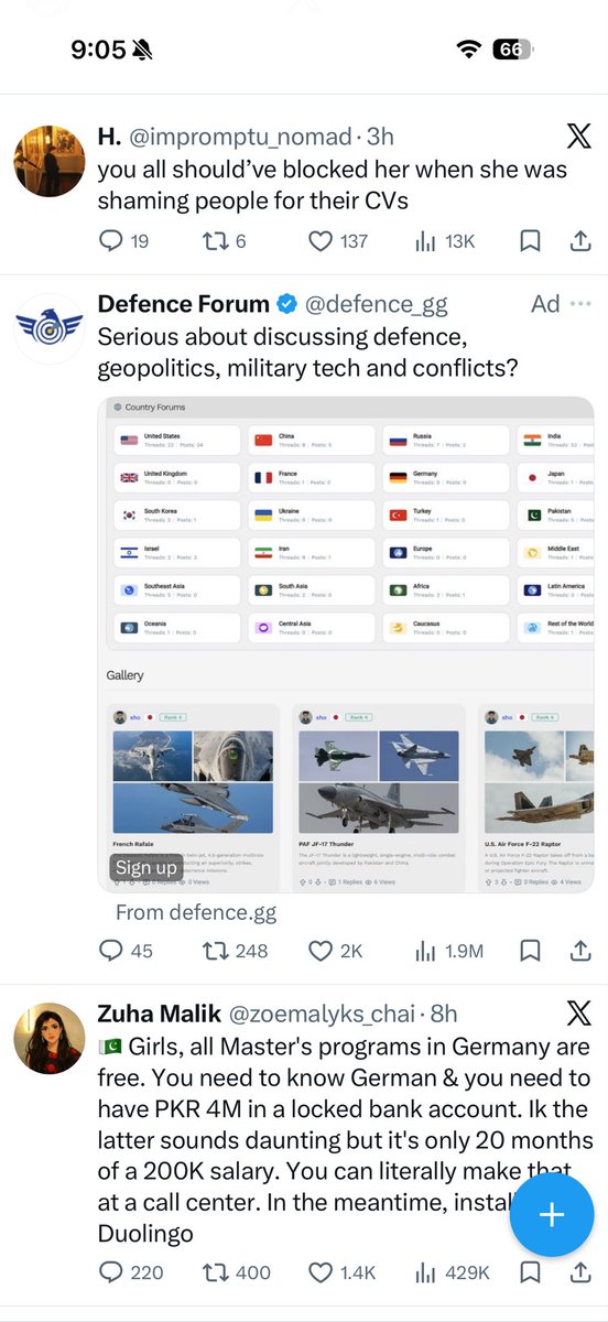 lol, ignore the ad but the two tweets being right after each other 💀💀