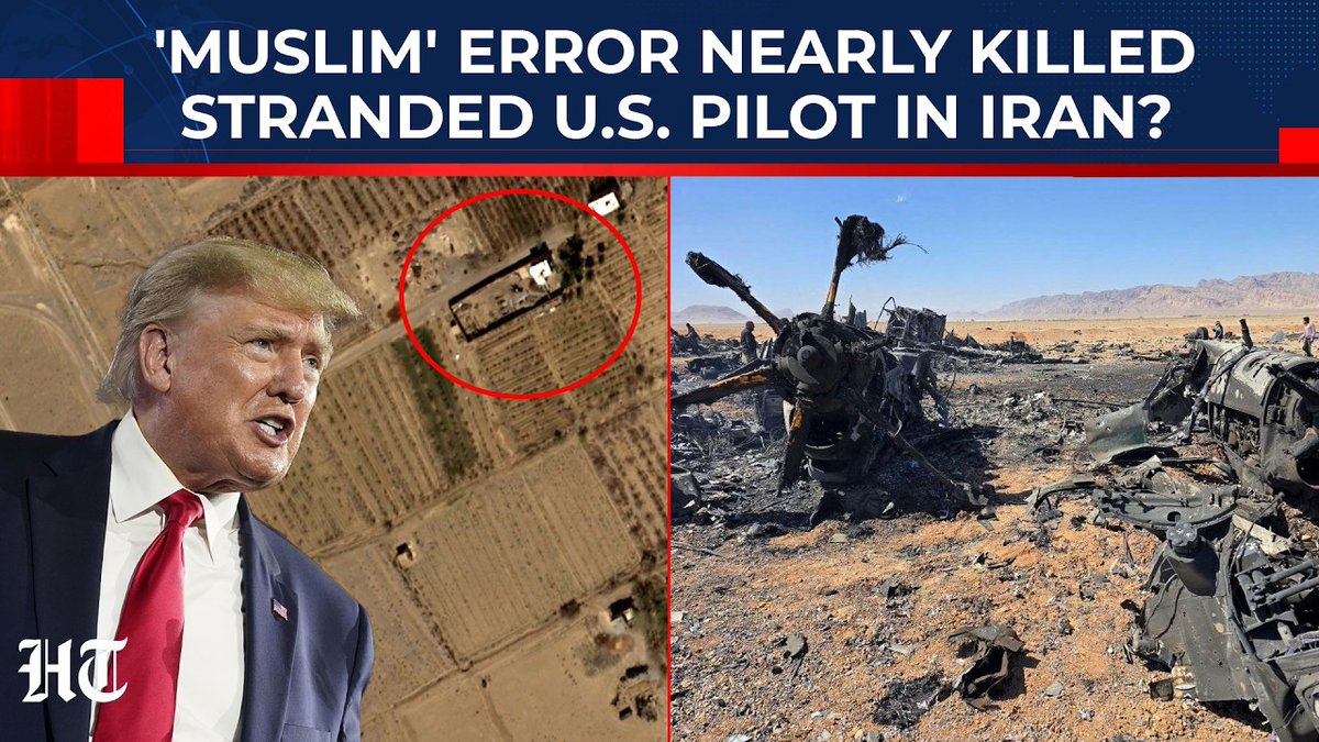 htTweets's tweet photo. 🎥#WATCH | Satellite images from Isfahan have sparked fresh questions over a high-risk U.S. rescue mission after an F-15 Eagle was downed. The visuals show 28 large craters, each around 9 metres wide, seemingly placed to block Iranian access routes near the extraction zone. Analysts believe the strikes were aimed at delaying Islamic Revolutionary Guard Corps units as U.S. teams raced to recover the stranded airman. 

Full news video here 🔗
https://t.co/wxHtnW1ka3