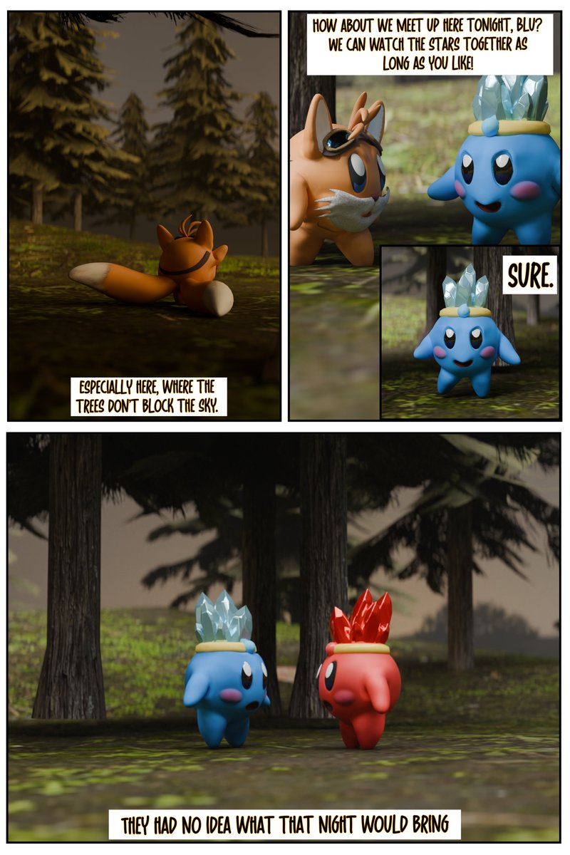 ella_art0's tweet photo. 3D Comic page^^
Commission done for Client^^
Friends plan a peaceful night together, unaware of what’s coming.
#3DArt #Blender3D #DigitalArt #CGI #3DRender #Animation #ArtistOnTwitter #ArtCommunity #IndieArtist #CreativePost #PokemonInspired #commissionopen https://t.co/J1CAfgf1uP