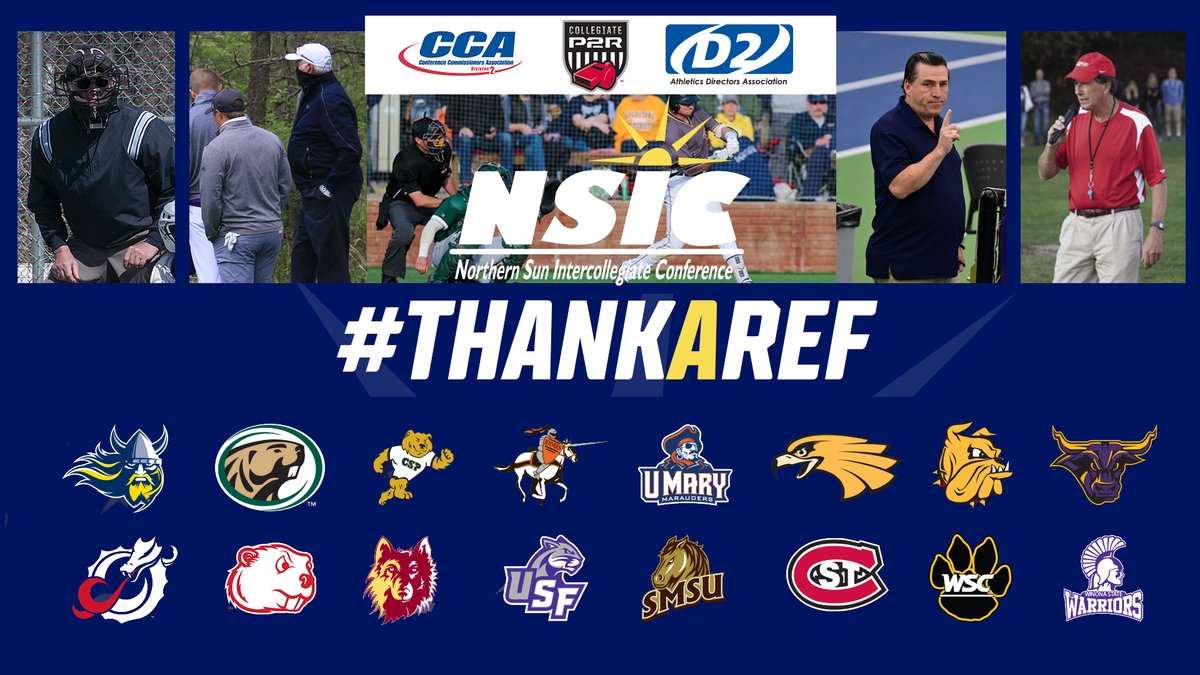 NorthernSunConf's tweet image. It's Official's Appreciation Week (April 5-11).  

A special #THANKYOU to all the umpires &amp;amp; officials of our spring sports, for their hard work &amp;amp; dedication to the student-athletes of the NSIC. 

#ThankARef