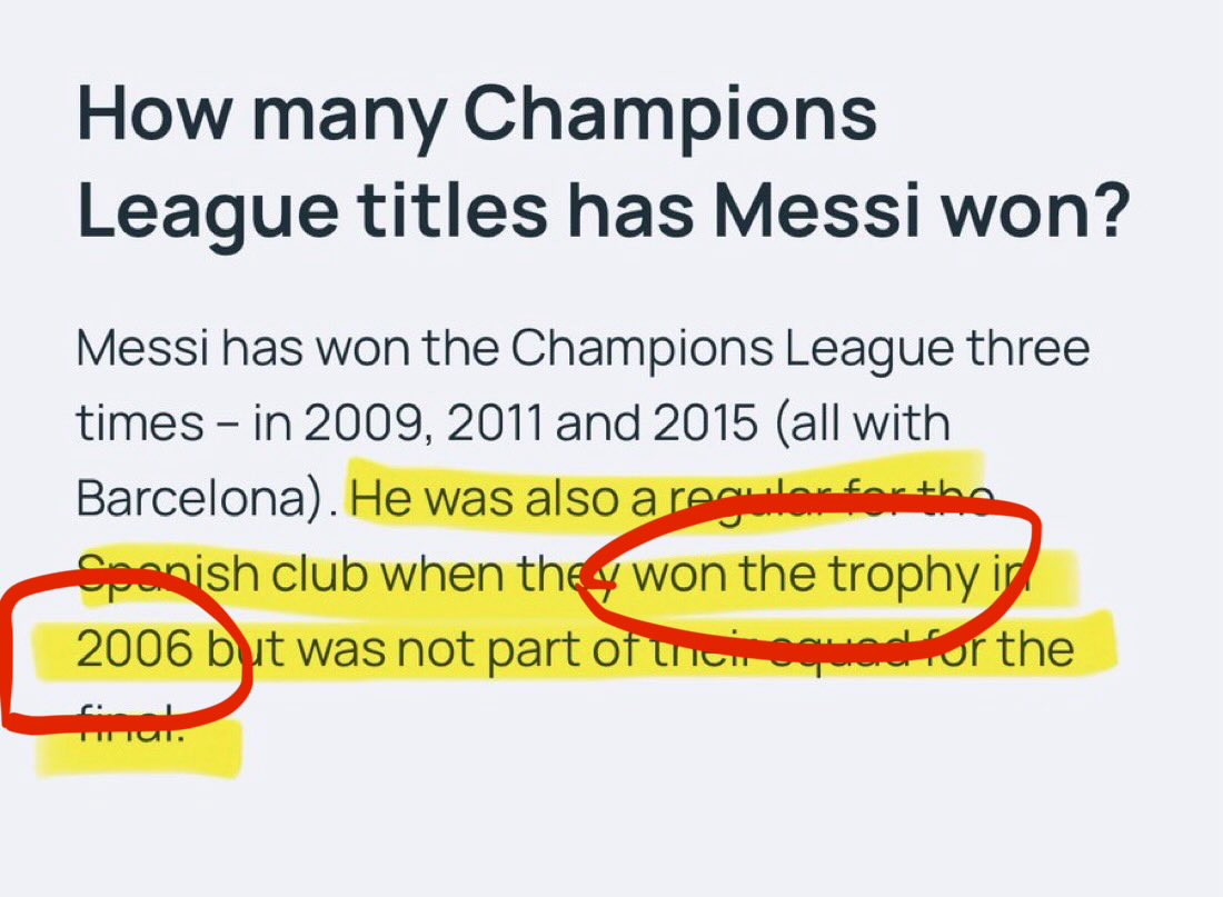 Exclusive Messi tweet media