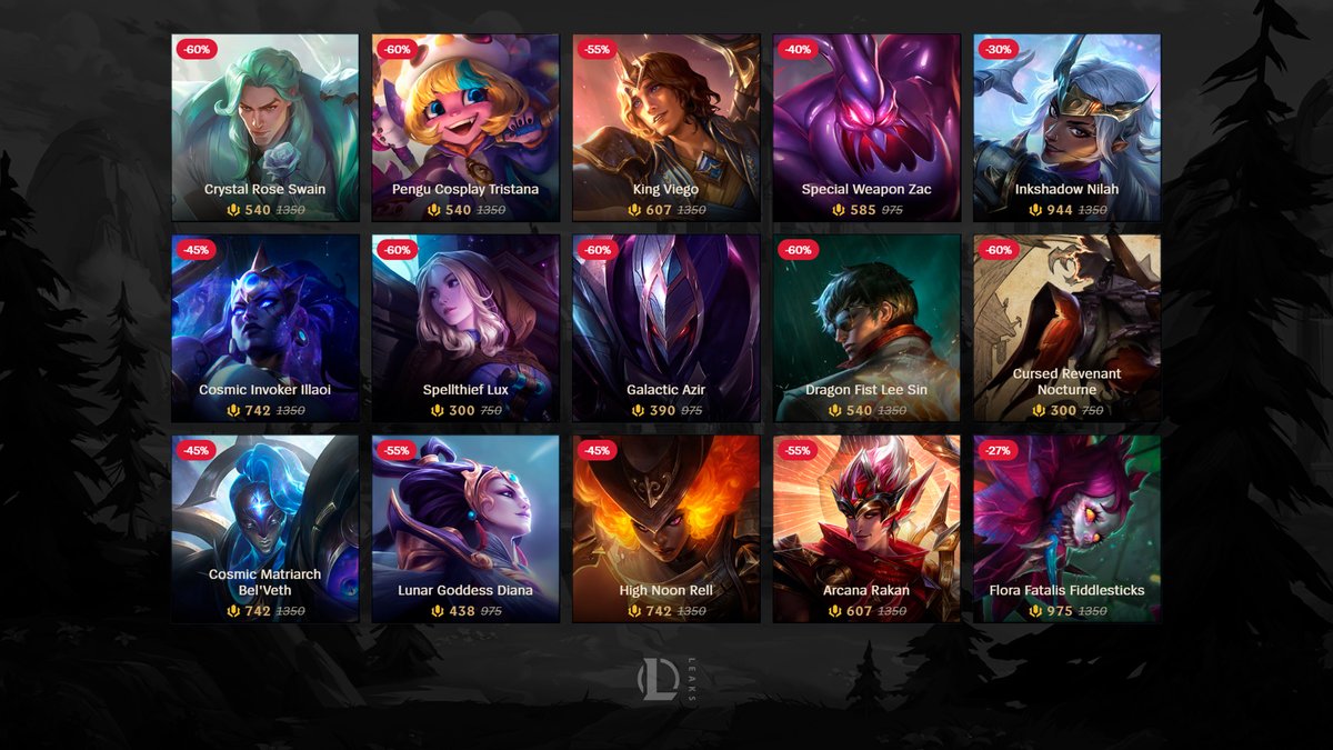 New Weekly Skin Sale - Available until Monday