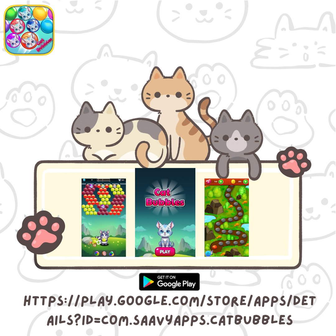catbubblesgame's tweet photo. Play Cat Bubbles™

Download Link-
https://t.co/v6aN8Hnubf

#cat #catbubbles #paystore #game #catlover #catlife #usa #gametutorial #gamers #cats #games #catbackpack #gaming #catcarrier #videogames #tutorial #pcgaming #catlovers #gamer #memes #catstagram #gamingcommunity https://t.co/j49lK2h9C8