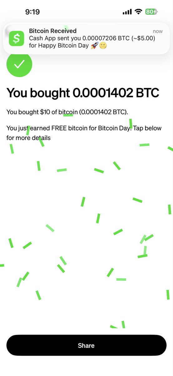 jnitro82's tweet photo. Yep, I’ll take it!  🤙 #BitcoinDay https://t.co/jto1fy97aK