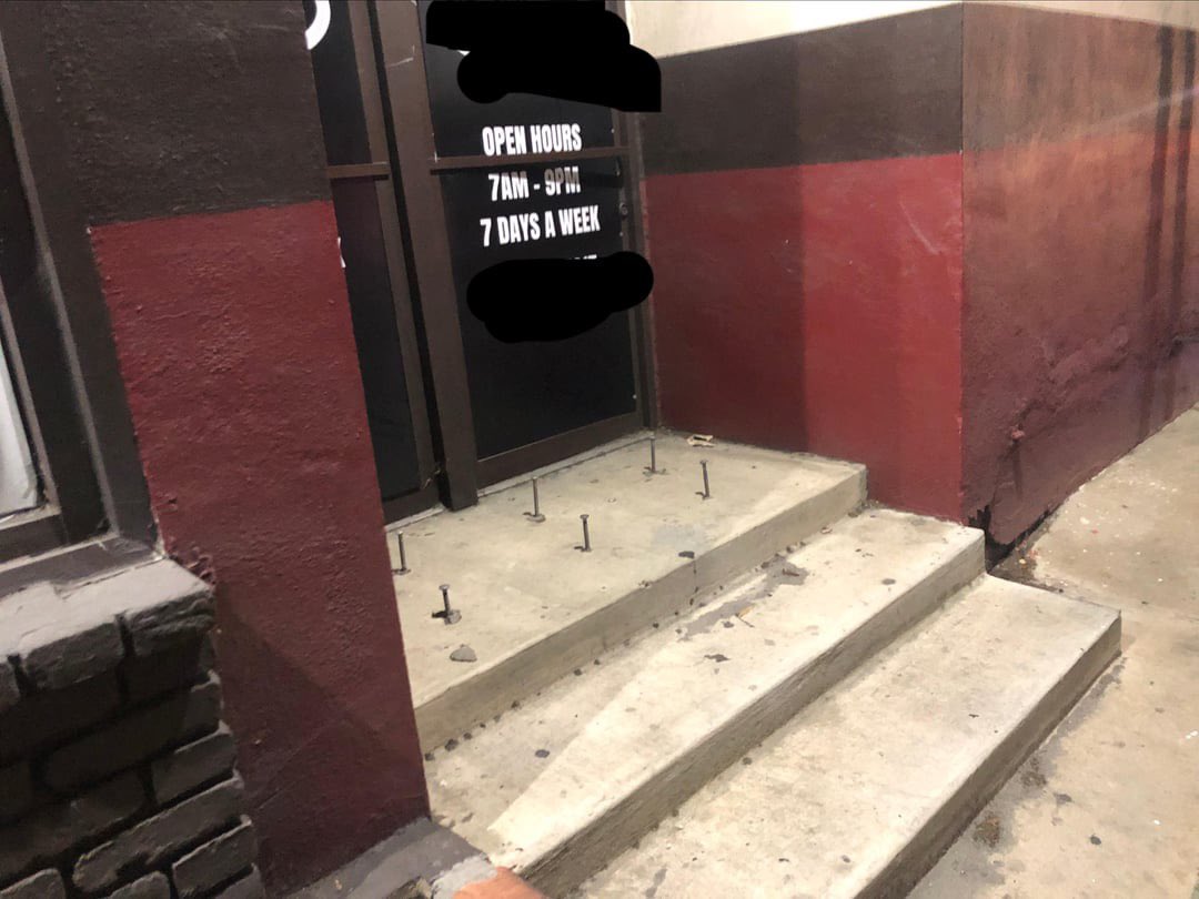 Hostile Design tweet media