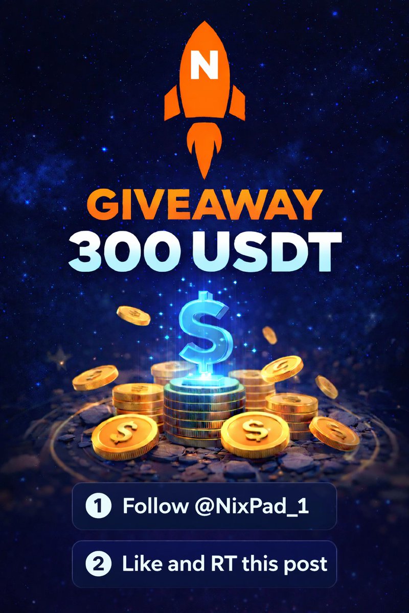 NixPad_1's tweet photo. 🔥 300 USDT GIVEAWAY 🔥
We’re rewarding our community! 🚀 
Join now: 
1. Follow @NixPad_1 
2. Like &amp; RT
Easy. Fast. Free. 
Good luck everyone! 🍀

#Giveaway #NixPad #Airdrop https://t.co/RxAMYMIME9
