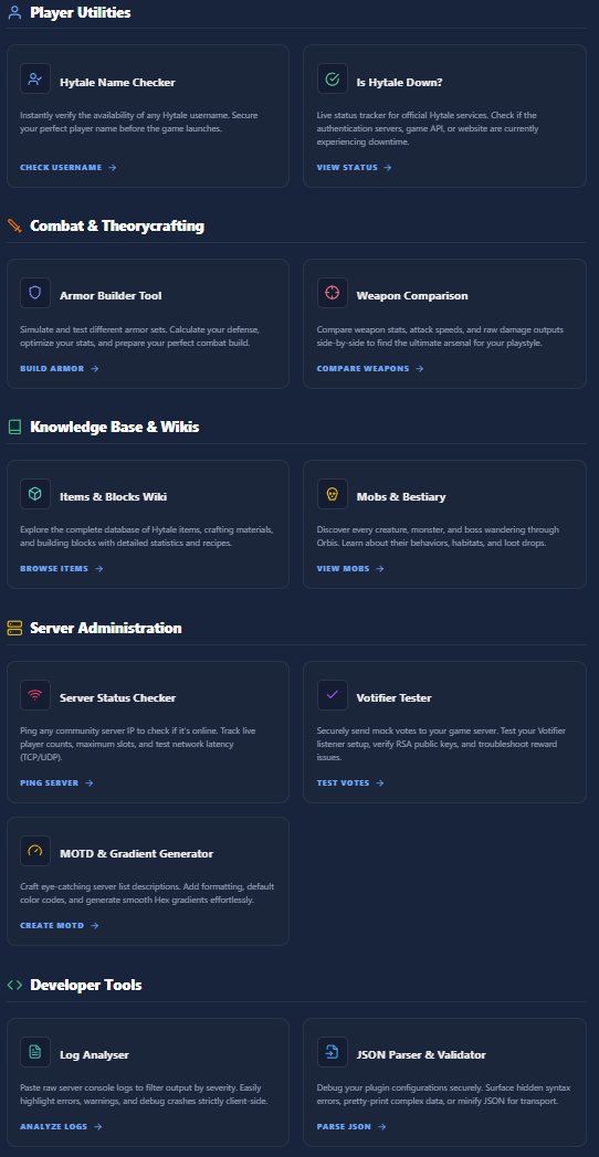 Our Hytale Tools Hub is officially LIVE! 🚀

I wanted to build a single place for everything.

Check it out here: hytale.game/en/hytale-tool…

#Hytale #HytaleServer #GamingTools
