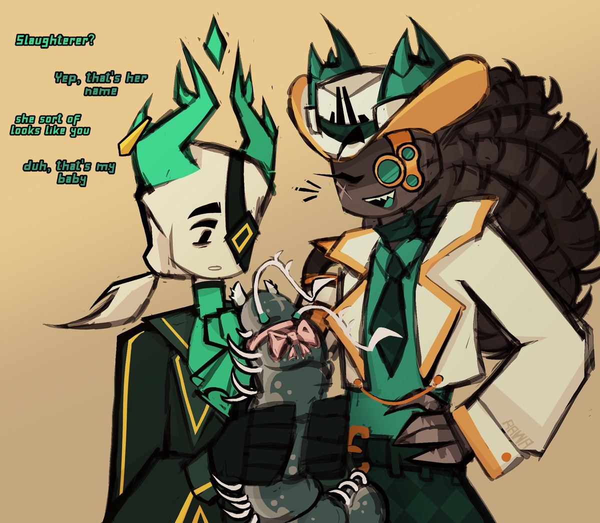 Drew more of #scythekit ^^ 
Centipedes to me are like snakes zwhjdvzjhv both so adorable man❤️

#medkit #scythe #phighting #medicallaser