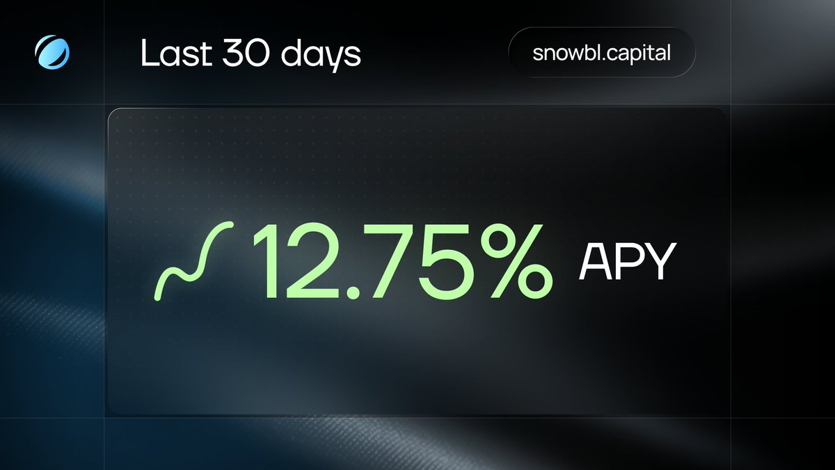 snowblcapital's tweet photo. Double-digit yield on your USDC, non-stop, since day one https://t.co/5R9JQyWcre