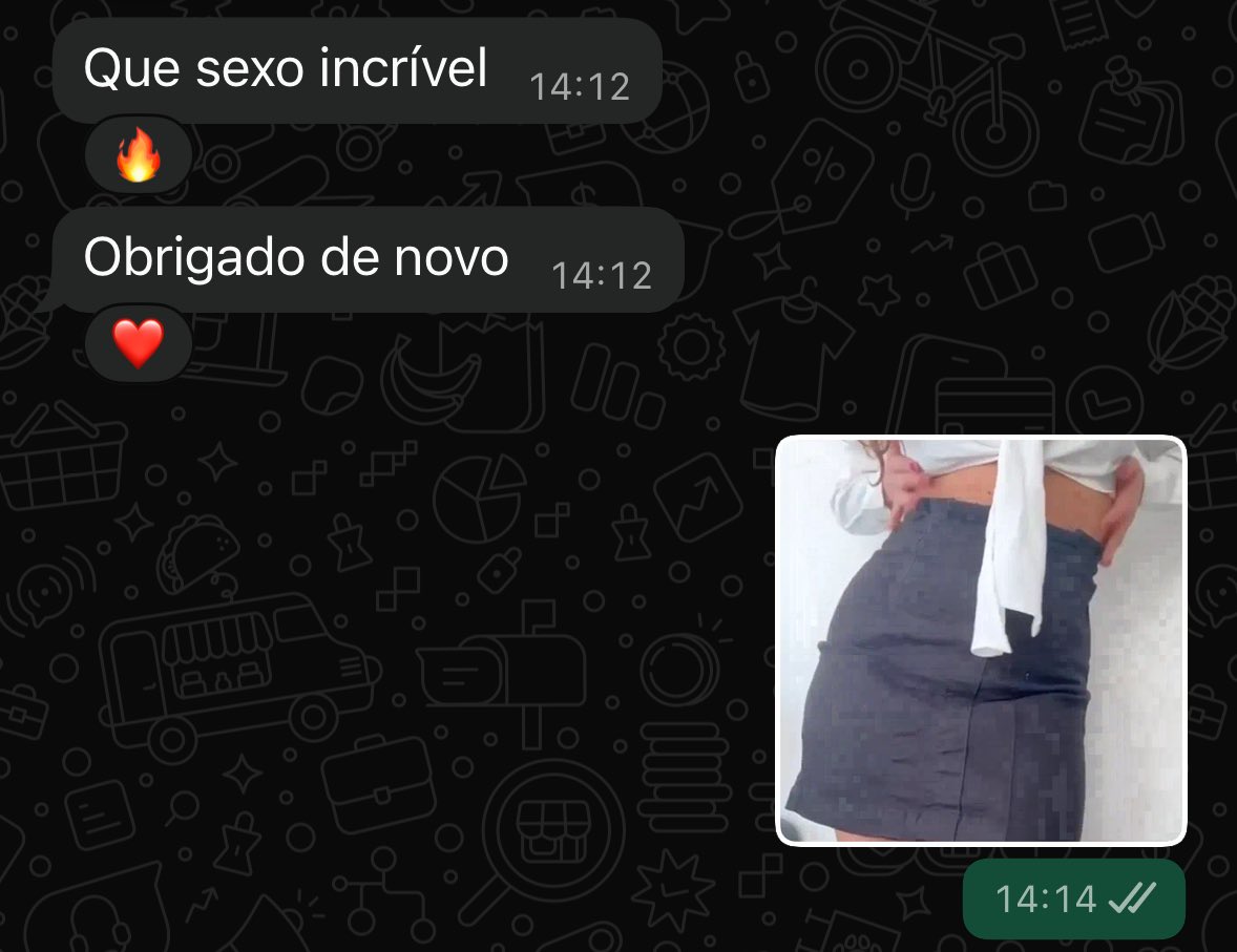 Acho tão fofo quando me agradecem 😈