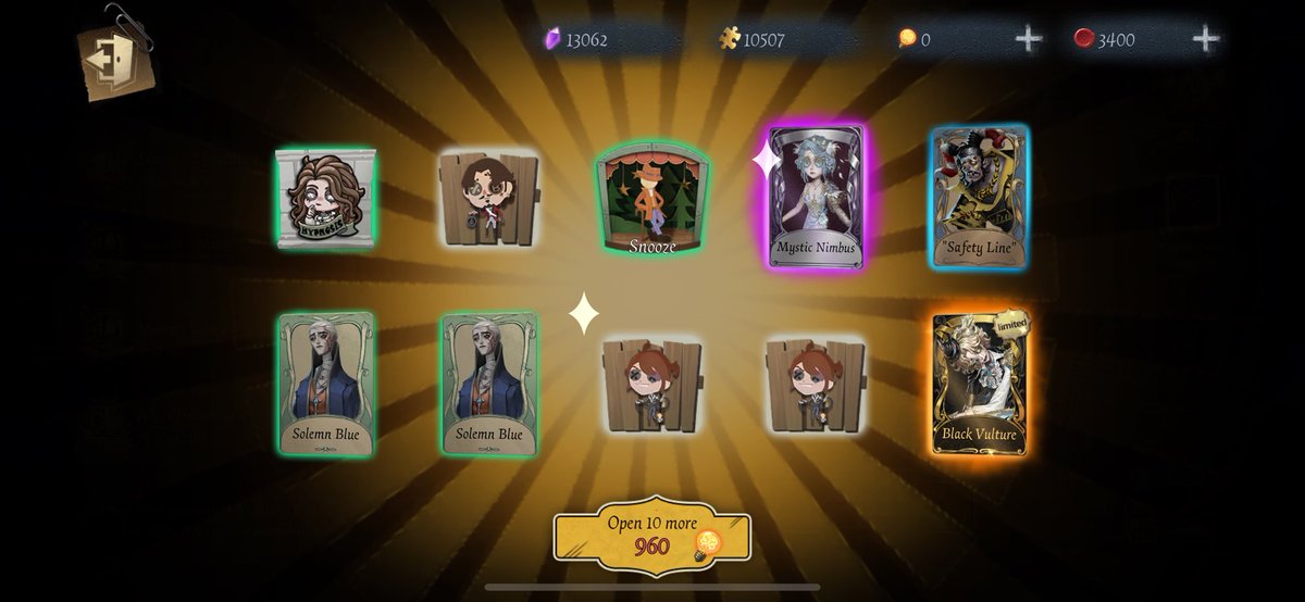 G9THIC_'s tweet photo. all of these plus one more a tier in 100 pulls,,, i haven’t been this lucky in a long time😭 https://t.co/YVYatimfh0