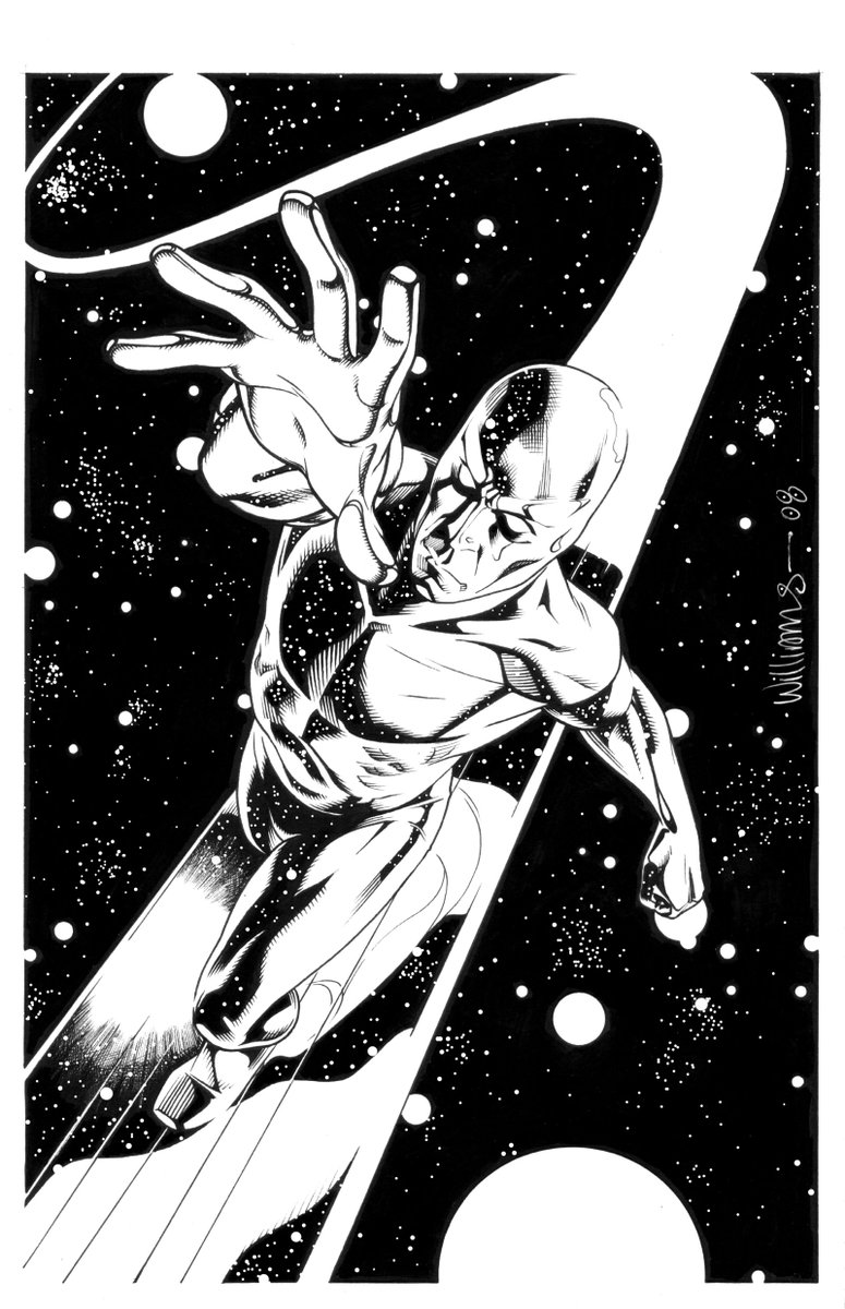 dwamsart's tweet image. Some unused #Marvel-adventures inventory covers.
#BlackWidow,#IronMan,#InhumansMedusa  inked by the GREAT @gmartinink. #SilverSurfer and #Thor inked my your truly