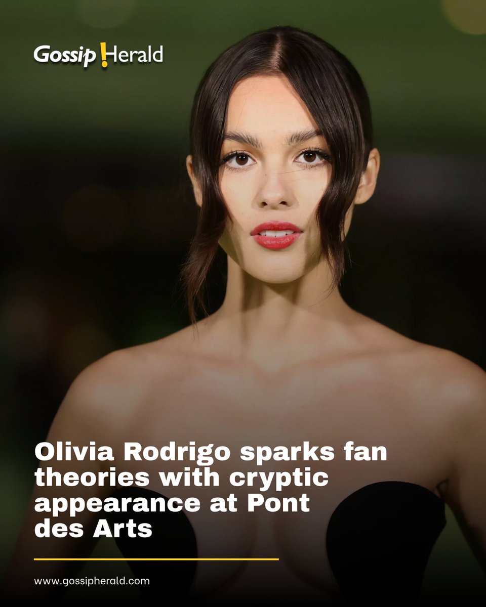 Gossip_Herald's tweet photo. Olivia Rodrigo sparks Paris rumors! Cryptic "Love Lock Bridge" videos have fans guessing about tour dates and new music.
#OliviaRodrigo #Paris #LoveLockBridge #NewMusic #OR3 #gossipherald https://t.co/9wB681qdFe