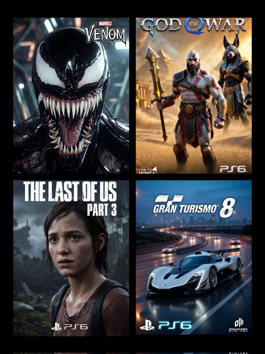 TrueGamer1111's tweet photo. PS6 is gonna be crazy 

And even crazier if these are full exclusives https://t.co/rw1rTHH90Z