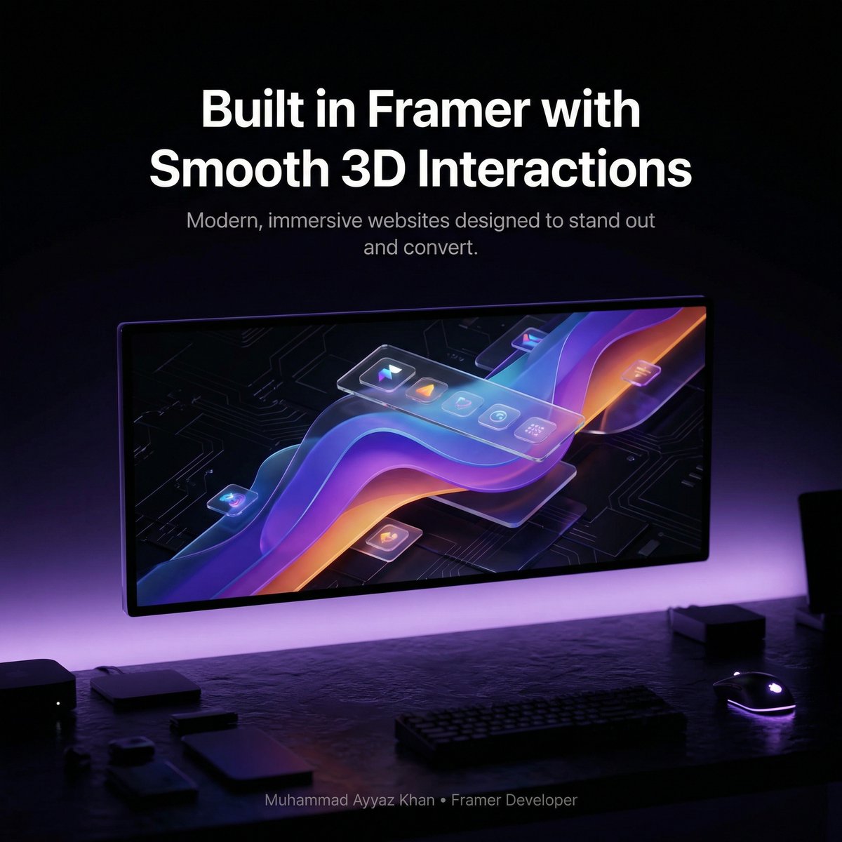 AyyazkhanCeoooo's tweet photo. Premium Framer Websites
I design Framer websites with clean UI, smooth interactions, and custom 3D components for brands that want to look more premium online.
DM if you need one.
UIUX Umair Khan:
https://t.co/qRfEmEpGgL
#framer #webdesign #uidesign #3dwebsite https://t.co/9FPkbtqX2e