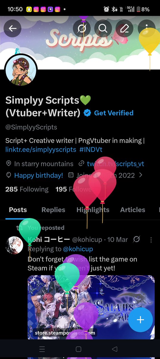 SimplyyScripts's tweet photo. BALLONZ HAVE ATTACKED MEE ahhhhh https://t.co/K6Gue5XkQ6