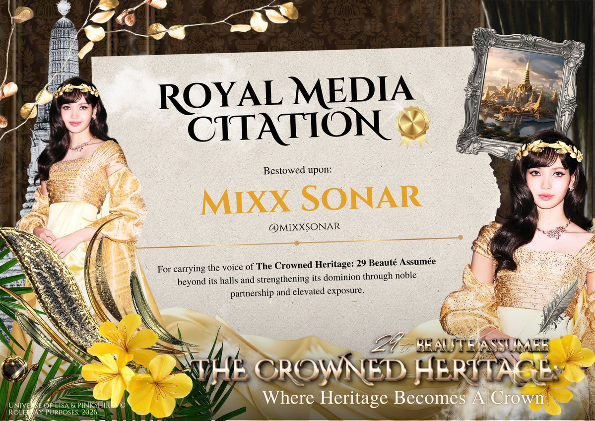 𐔌 #MIXXSON_Partner   ͡꒱
⠀
Terima kasih banyak atas kerja samanya <a href="/UniverseOfLisa/">♕.. ꒱ The Crownette of Throne, 𝗟𝗮𝗹𝗶𝘀𝗮. ⊹ ࣪ ˖</a> bersama MIXXSONAR, selamat sukses untuk acaranya yang sudah berlangsung ♥︎