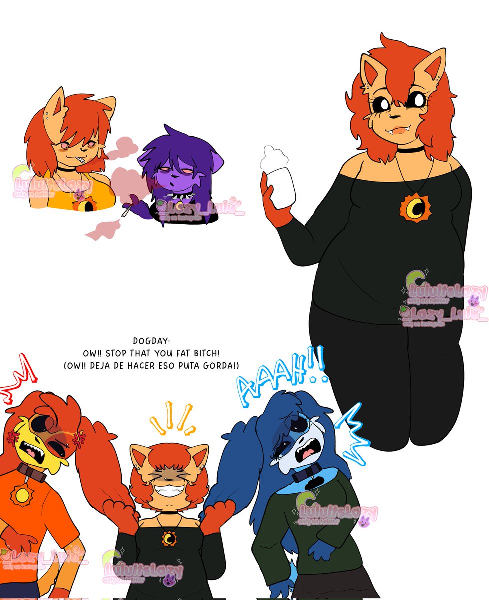 LuluItsLazy's tweet image. Catfeine!🐱☕️

Crazy cat! Omg, dogday have so many siblings now😦 more coming soon~✨️

#LazyCrittersAU #Catfeine #dogday #catnap #frowningcritters