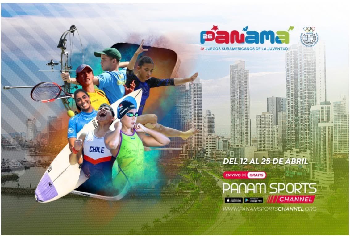 Panam Sports Channel transmitirá Panamá 2026 🏆

Del 12-25 de abril, vive los Juegos Suramericanos de la Juventud.

📺 +300h en vivo | Multiview
👥 2000+ atletas

🇦🇷🇦🇼🇧🇷🇧🇴🇨🇱🇨🇴🇨🇼🇪🇨🇬🇾🇵🇦🇵🇾🇵🇪🇺🇾🇸🇷🇻🇪

🏃‍♂️♟️⚾🥊🏸🏀🚴🤺🏈⚽🤸⛳🥋🏋️🤼🏊🏄🎾🏓🏹🏊‍♂️

#karateyalgomas