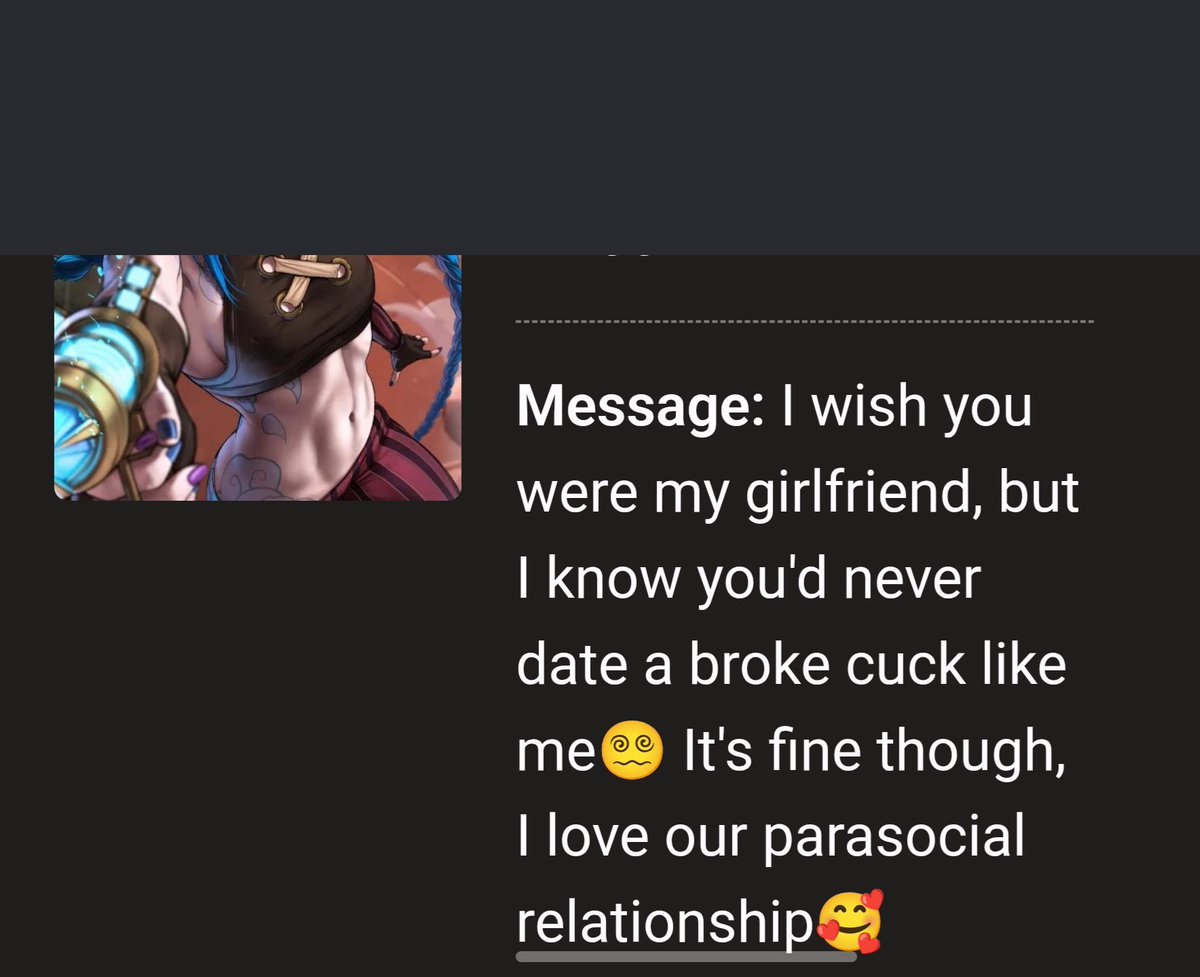 Jinxed2411's tweet photo. More of you should be like blockie. Such an obedient loser and i dont even talk to him 🥰 https://t.co/hay6JffjSR