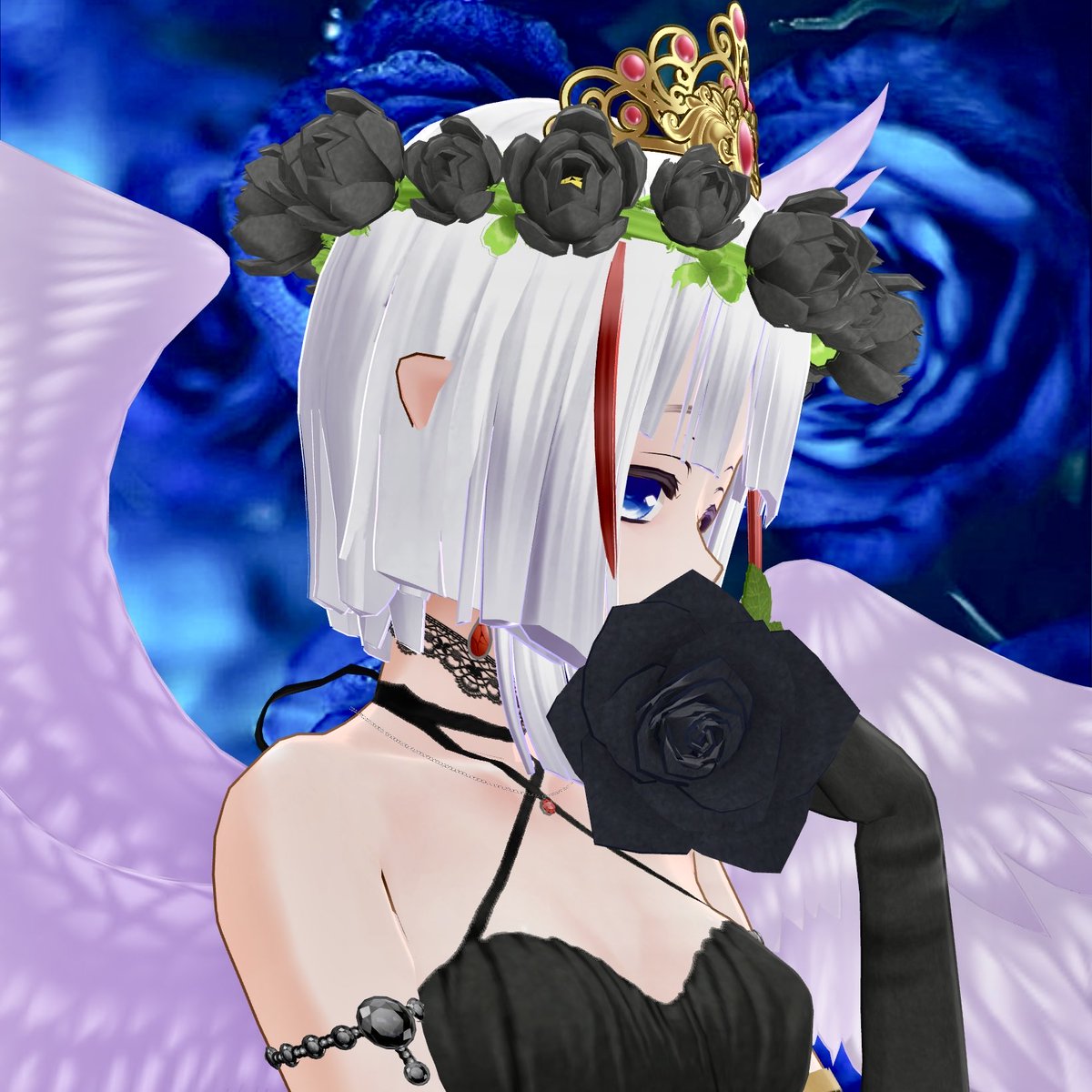 モブがあらわれた🐈‍⬛💙🌹 tweet media