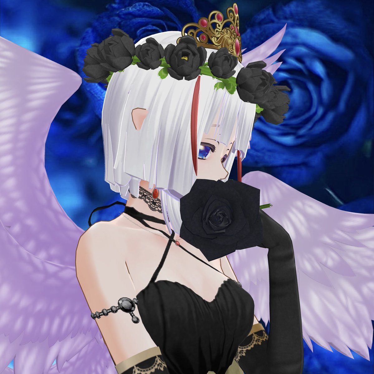 モブがあらわれた🐈‍⬛💙🌹 tweet media