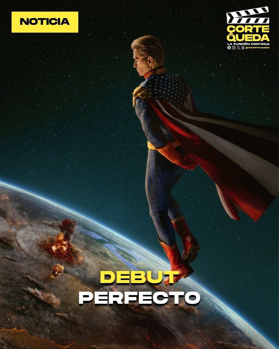 itscorteyqueda's tweet photo. THE BOYS CIERRA CON 100% 🍅

Su última temporada debuta con calificación perfecta en Rotten Tomatoes. Llega el 8 de abril a Prime Video. 🎬

#CorteYQueda #TheBoys #PrimeVideo https://t.co/7zzgVCaAoz