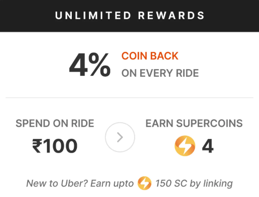 ccg33k's tweet photo. Link your @Flipkart x @Uber accounts to earn FREE 4% SuperCoins with every ride &amp; Turn your rides into SuperCoins ! 🚗💨

Link your account here : https://t.co/WSB5rmmDSc (works on mobile only) https://t.co/f9W6r3DFhM