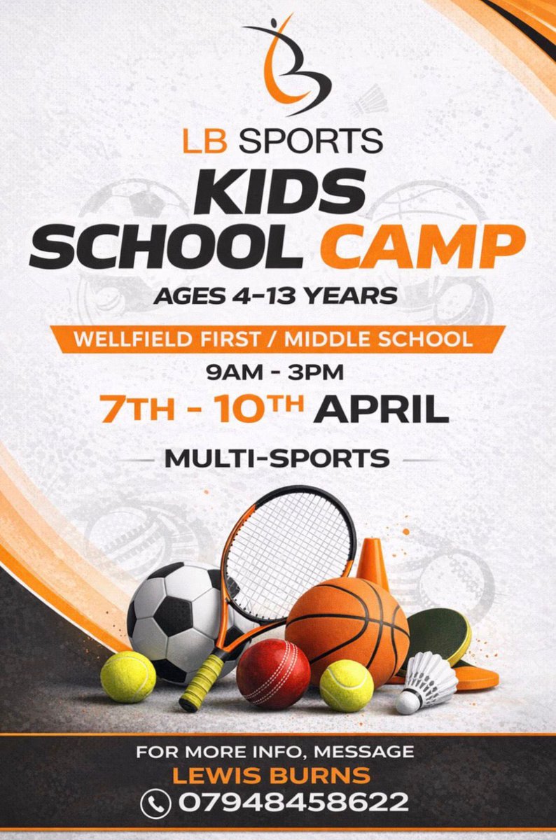 WellfieldMiddle's tweet photo. Reminder for tomorrow! And last chance for anymore signups ⚽️🏀🥎🏸🏏 #TeamWellfield https://t.co/EdSWxkJOvj
