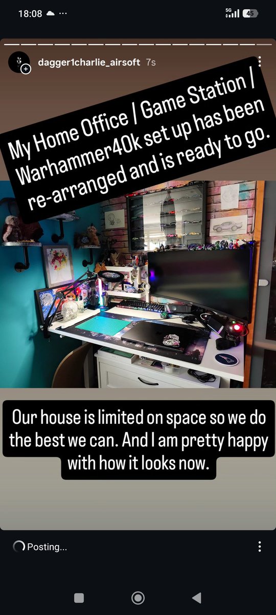 technotiger68's tweet image. Lil update to my home office spot. 

#warhammer40k #gamerlife #homeoffice

@m1ng05s @Duckyyy2142 @twlch63 @Clinton885 @Stonejenson @warhammer @CSSRaider @CrookzFPS