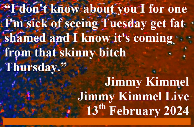 Richard’s Daily Quote : Fat Shamed Tuesday - Jimmy Kimmel richardsdailyquote.blogspot.com/2025/04/fat-sh…