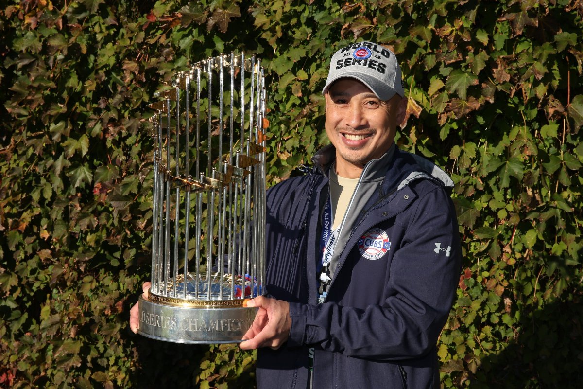 depaulalumni's tweet photo. Meet @DePaulU Double Demon Michael Papa, who helped make @Cubs history behind the scenes

While fans cheered during the remarkable 2016 #WorldSeries run, Michael was upgrading Wrigley Field’s technology—enhancing the gameday experience at one of the most iconic venues in sports https://t.co/ggu8qhCCA0