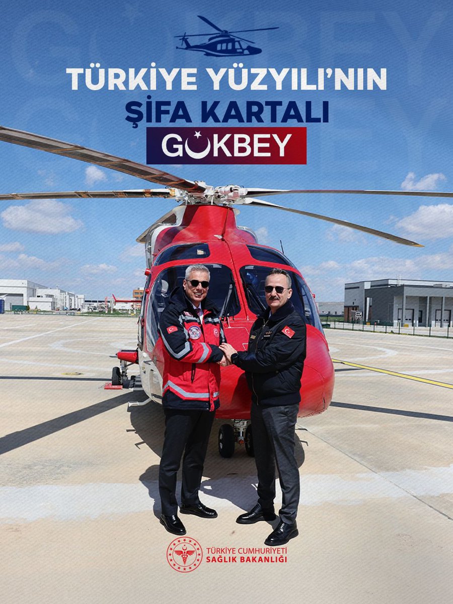 Zamana karşı yarışın en kritik anlarında, güçlü bir destek artık semalarda. 🚁 GÖKBEY helikopter ambulans ile her saniyeyi hayata dönüştürüyoruz.
#GÖKBEYSemalarda
