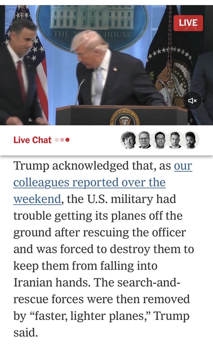 GregGinYYC's tweet image. The Donald attributes the rescue of an American airman to “faster, lighter planes” built by a Canadian company. 😏 #uspoli #cdnpoli