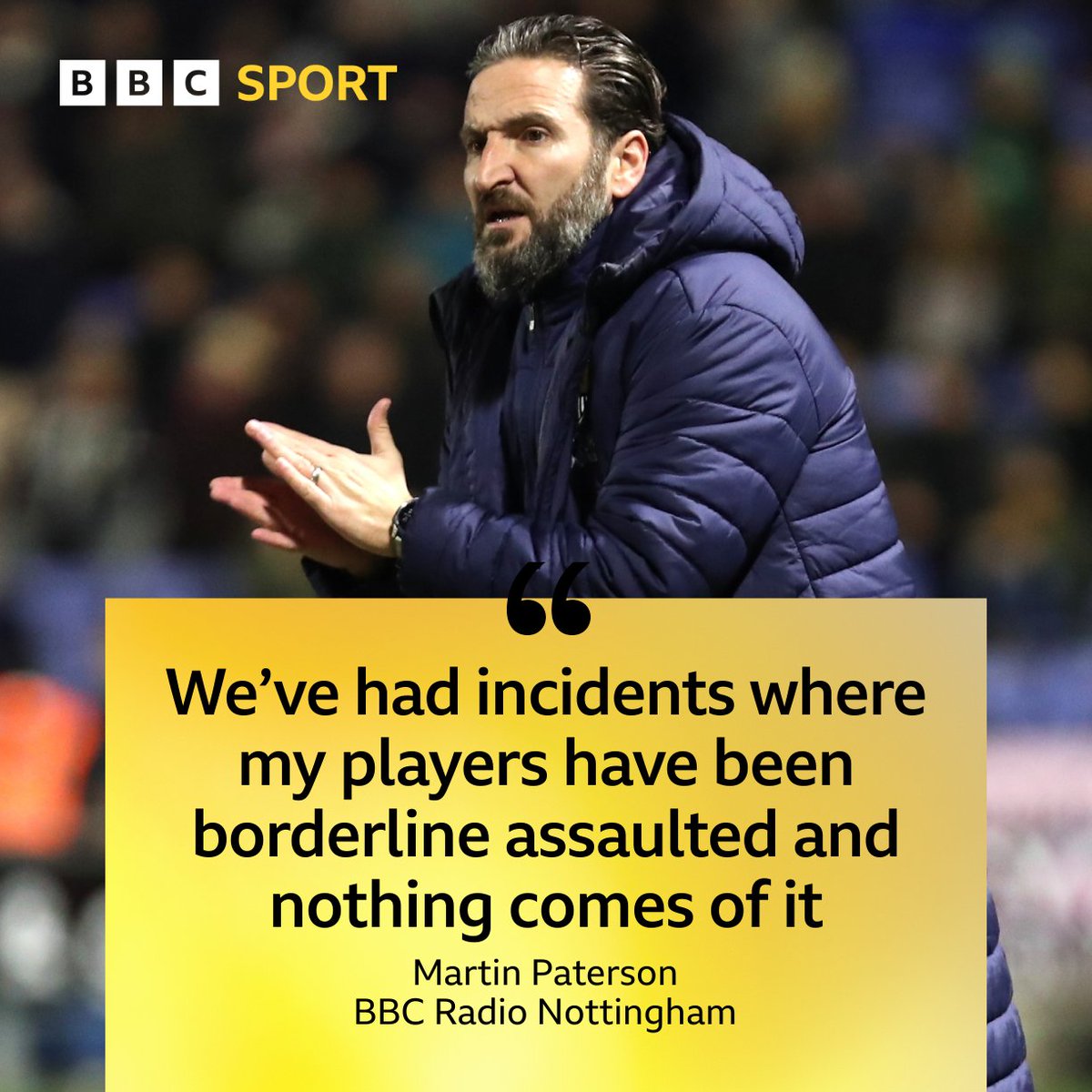 BBCRNS's tweet image. Martin Paterson reflected on Alassana Jatta's absence in #notts' 3-1 win over Newport yesterday, which could prove to be a huge victory at the end of the season. 

 🔗Listen to the full interview with Adam Hassell here: bbc.co.uk/programmes/p0n…

📸: Dan Westwell