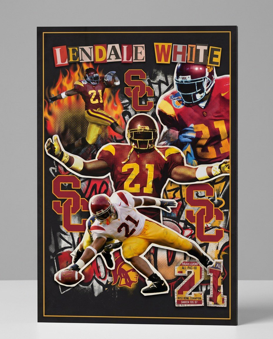 BoScaife80's tweet photo. New Drop Alert 🚨🚨🚨

Giving athletes their flowers
while they can receive them.

AP Legends — Founding Release 🔥🔥🔥

LenDale White - @thereal_lendale 

Available now — https://t.co/jR5WQwFg7a

A career remembered for what he did on the field.
This collection honors who he is beyond it.

One original artwork.
Four ways to own it.

Every piece hand-signed.
Every piece numbered.

25 of each.
100 total.

When they’re gone, they’re gone.
#Allprolegends #LendaleWhite #FightOn #StayLegendary #USC #NewDrop #TitanUp

📸 by @cameraobscurai