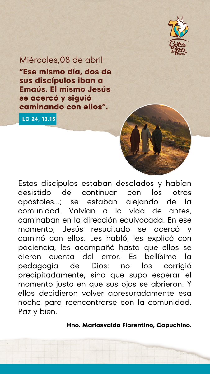 Gotas de Paz - Hnos. Franciscanos Capuchinos tweet media