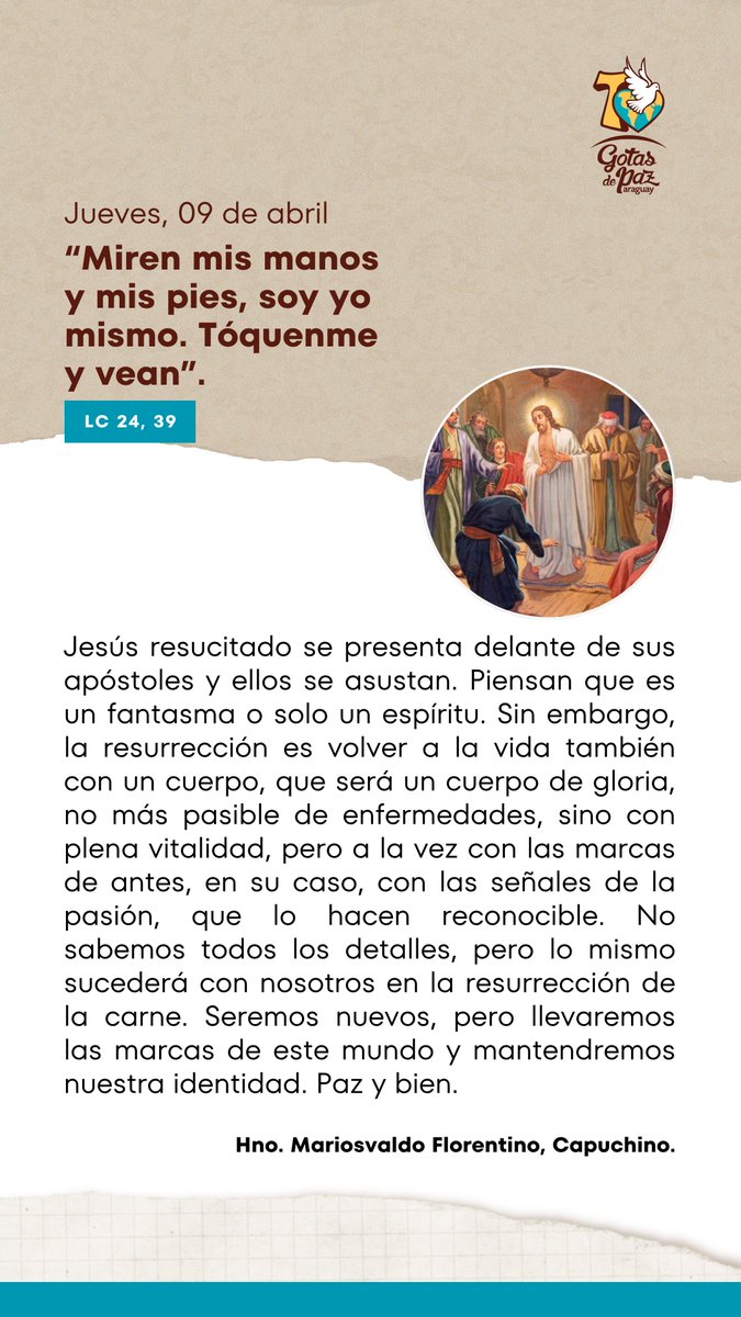 Gotas de Paz - Hnos. Franciscanos Capuchinos tweet media