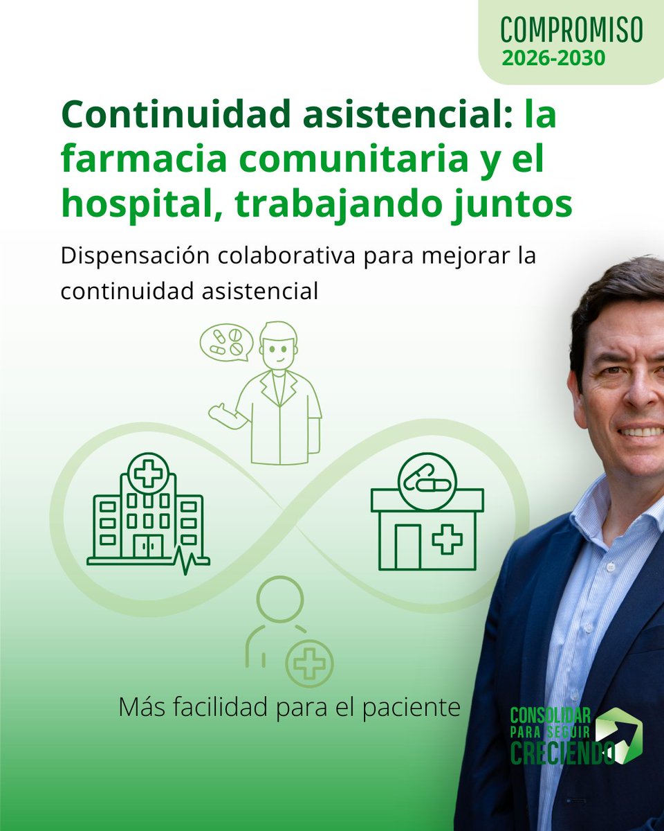 candidaturammp's tweet photo. Farmacia comunitaria y hospital, trabajando juntos.
Más coordinación entre niveles asistenciales para avanzar en una dispensación colaborativa que mejore la continuidad asistencial y facilite la atención al paciente.
#eleccionescofm #consolidarycrecer
ℹ️👉🏻https://t.co/AKDvk3t3ec https://t.co/COT0WVfARp