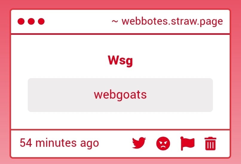 Webbotes tweet media